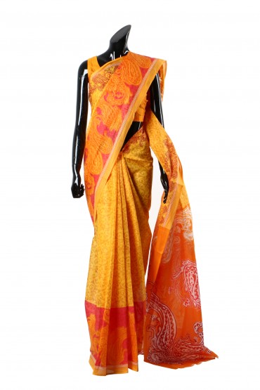 Ikat Print Sari